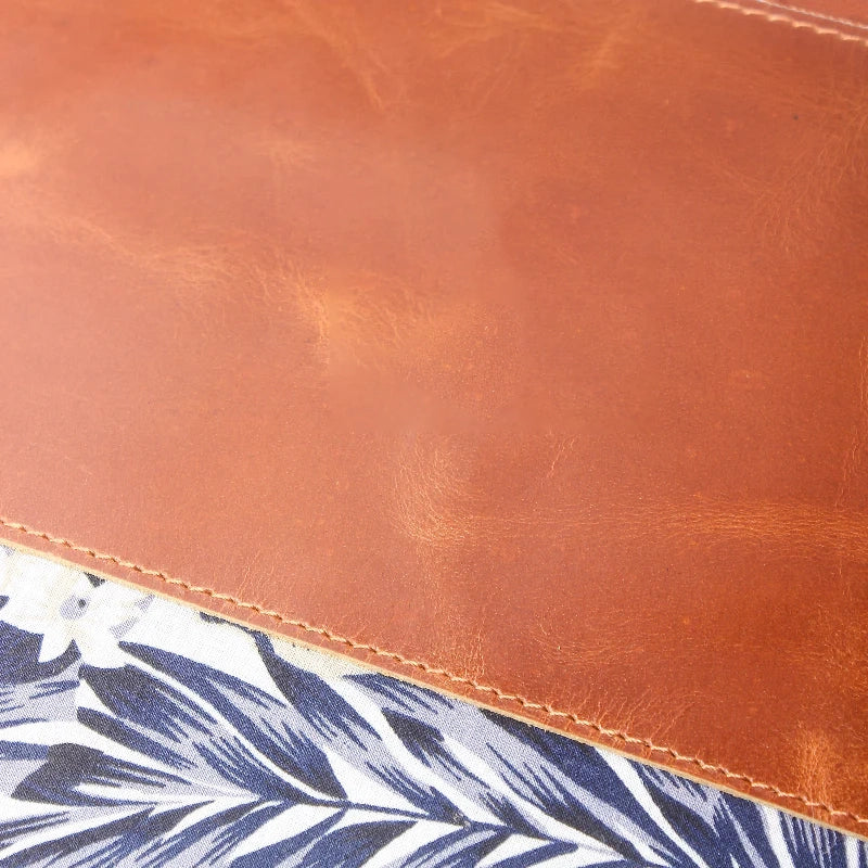 Island Bloom Leather Laptop