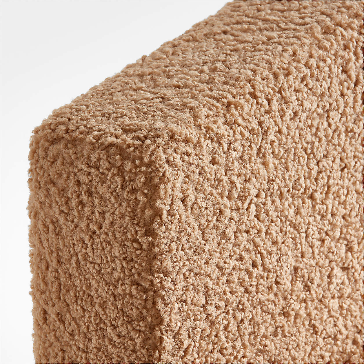 Caramel Arch Brown Boucle Kids Big Hydraulic Storage Bed