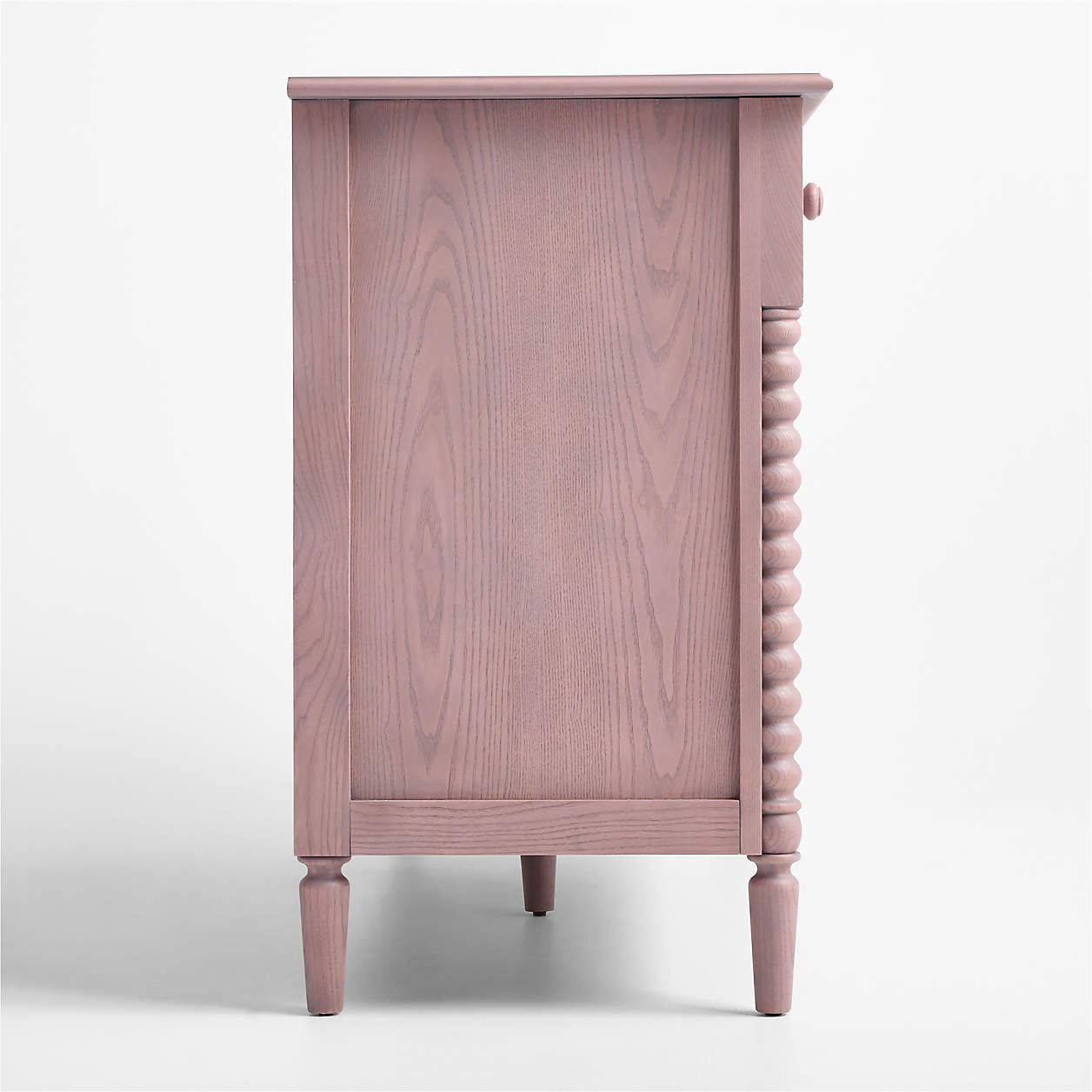 Jenny Lind 54" Dyed Lilac Rose Wood Wide 7-Drawer Kids Dresser