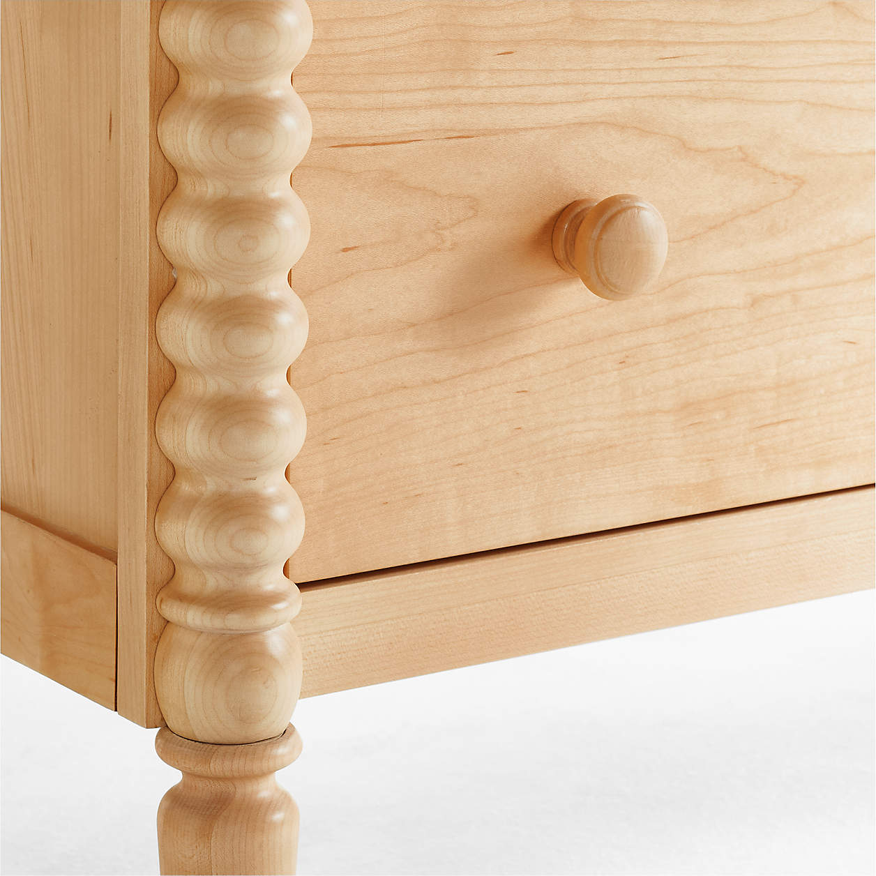 Jenny Lind 54" Maple Wood Wide 7-Drawer Kids Dresser