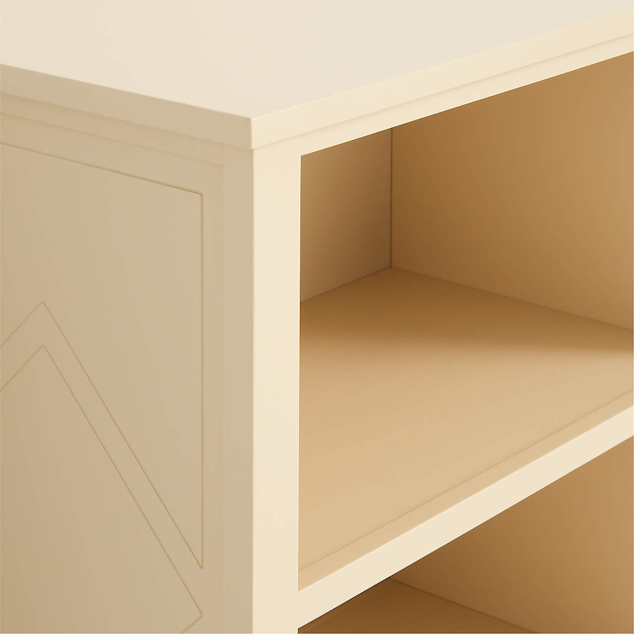 Soleil 50" Buttercream Wood Kids Bookcase by Sharland England