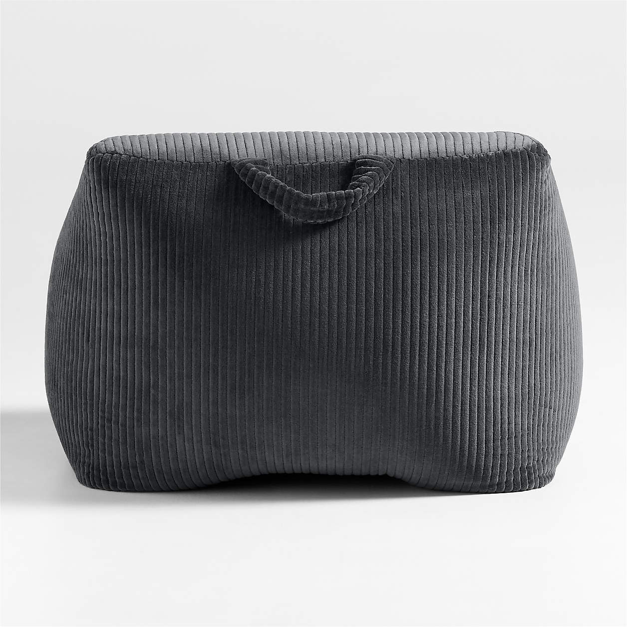 Charcoal Corduroy Velvet Corduroy Kids Sofa Chair