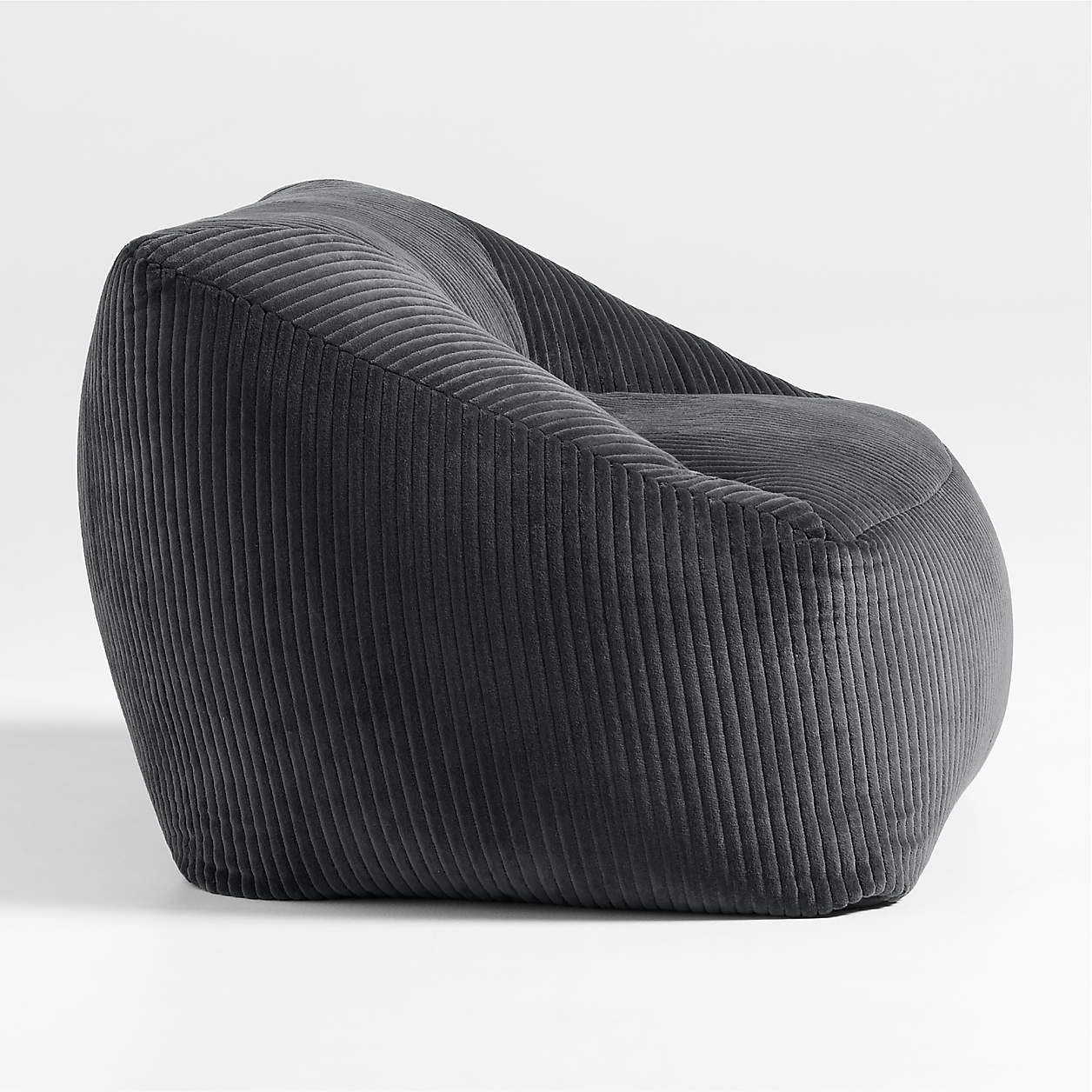 Charcoal Corduroy Velvet Corduroy Kids Sofa Chair