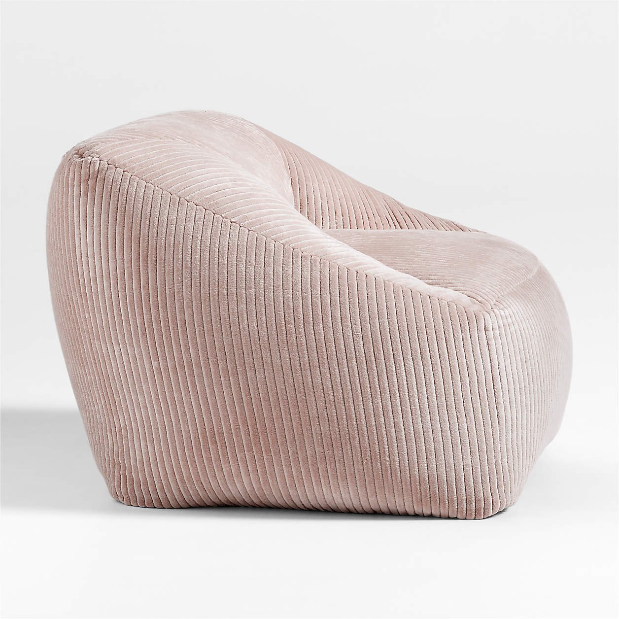 Blush Corduroy Velvet Corduroy Kids Sofa Chair
