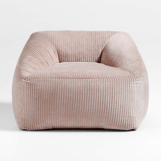 Blush Corduroy Velvet Corduroy Kids Sofa Chair