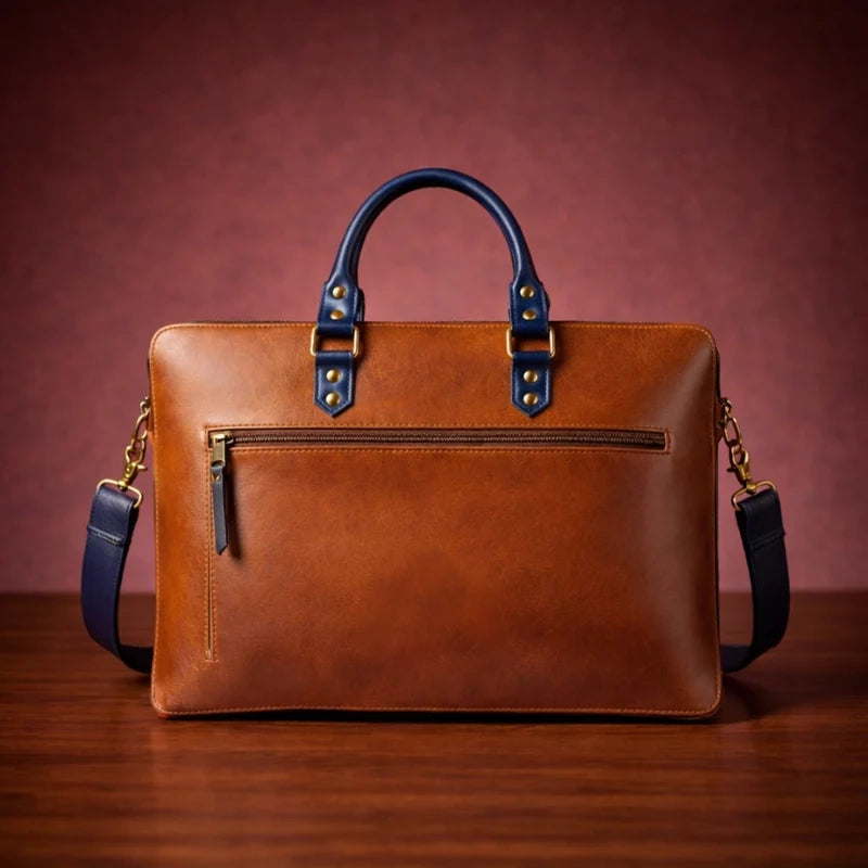 Lynx Leather Laptop Bag