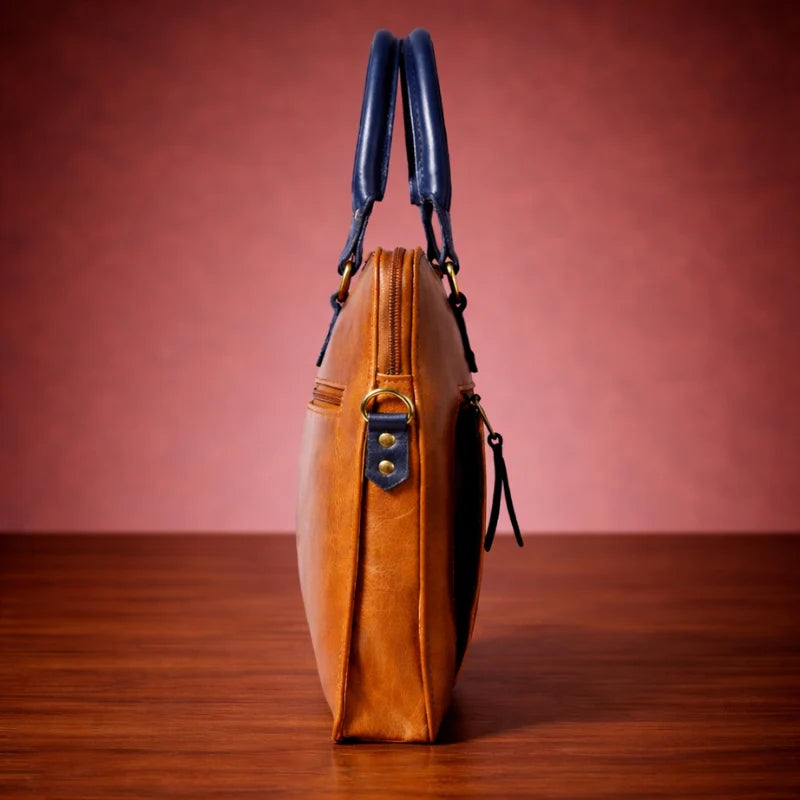 Lynx Leather Laptop Bag