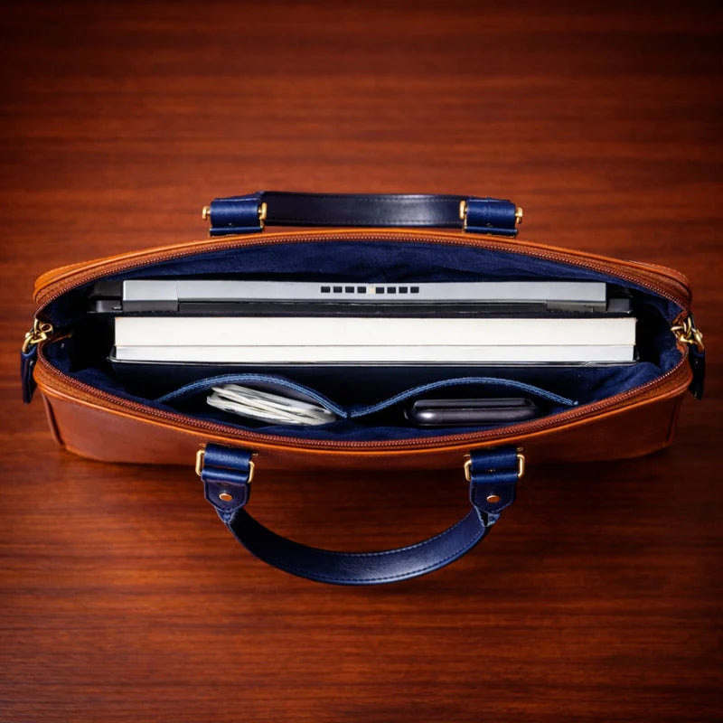 Lynx Leather Laptop Bag