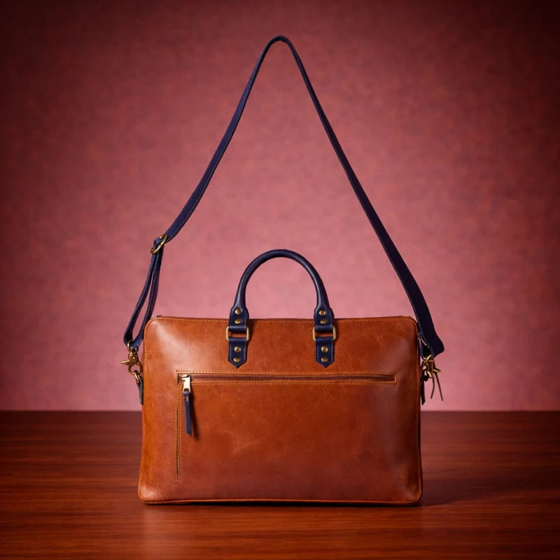 Lynx Leather Laptop Bag