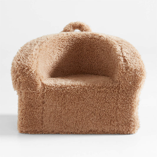 Caramel Teddy Mangolian Faux Fur Kids Sofa Chair