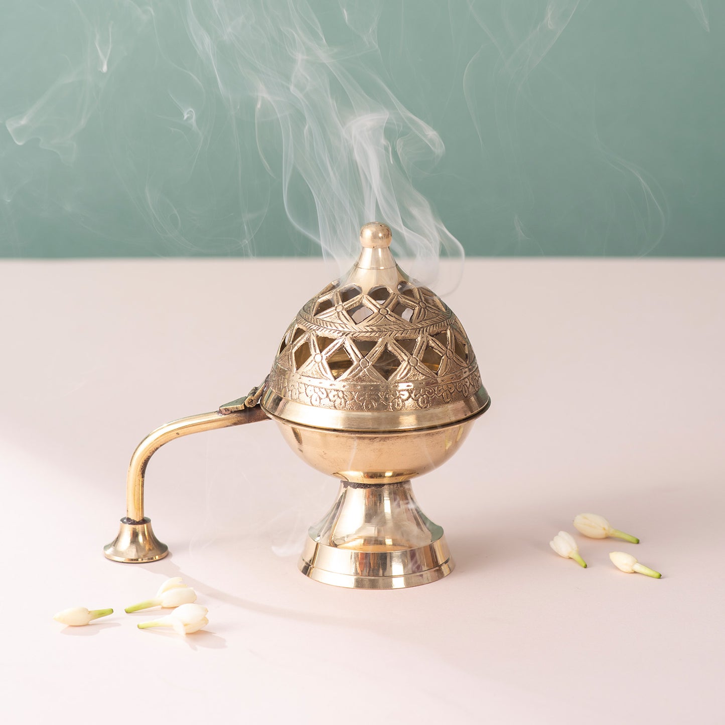 Elegant Brass Dhoop Holder Bowl