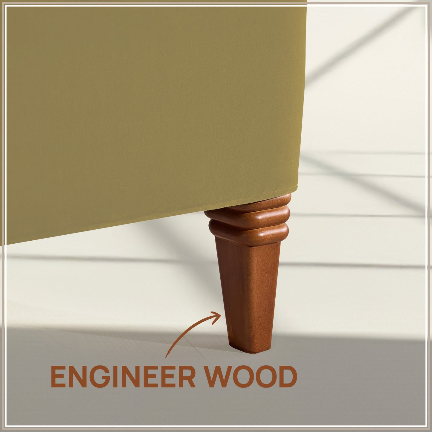 Elaris Curve Comfort Queen Size Bed in Lichen Velvet with Engineer Wood Frame & Hydraulic Storage