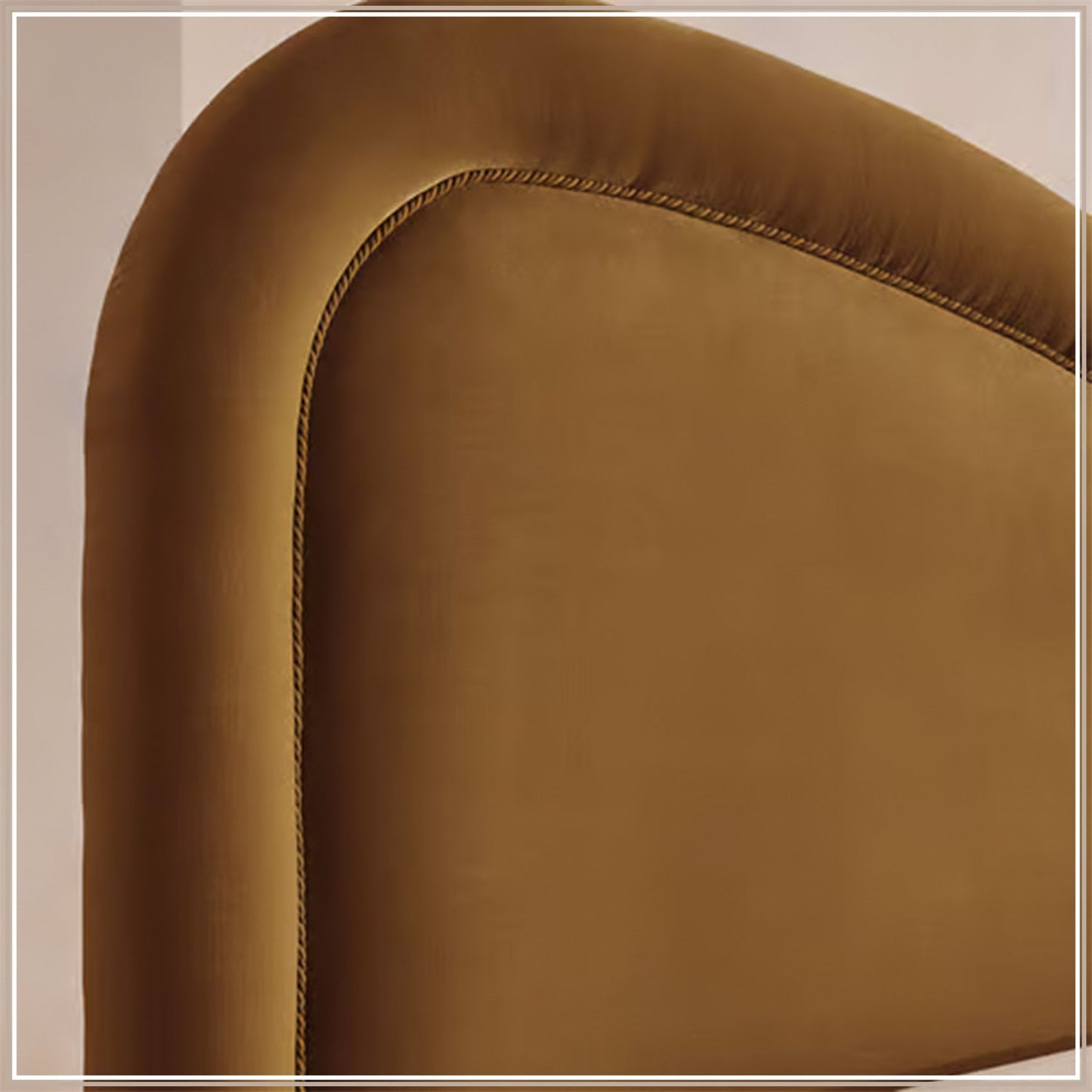 Elaris Curve Comfort Queen Size Bed in Mustard Velvet with Engineer Wood Frame & Hydraulic Storage