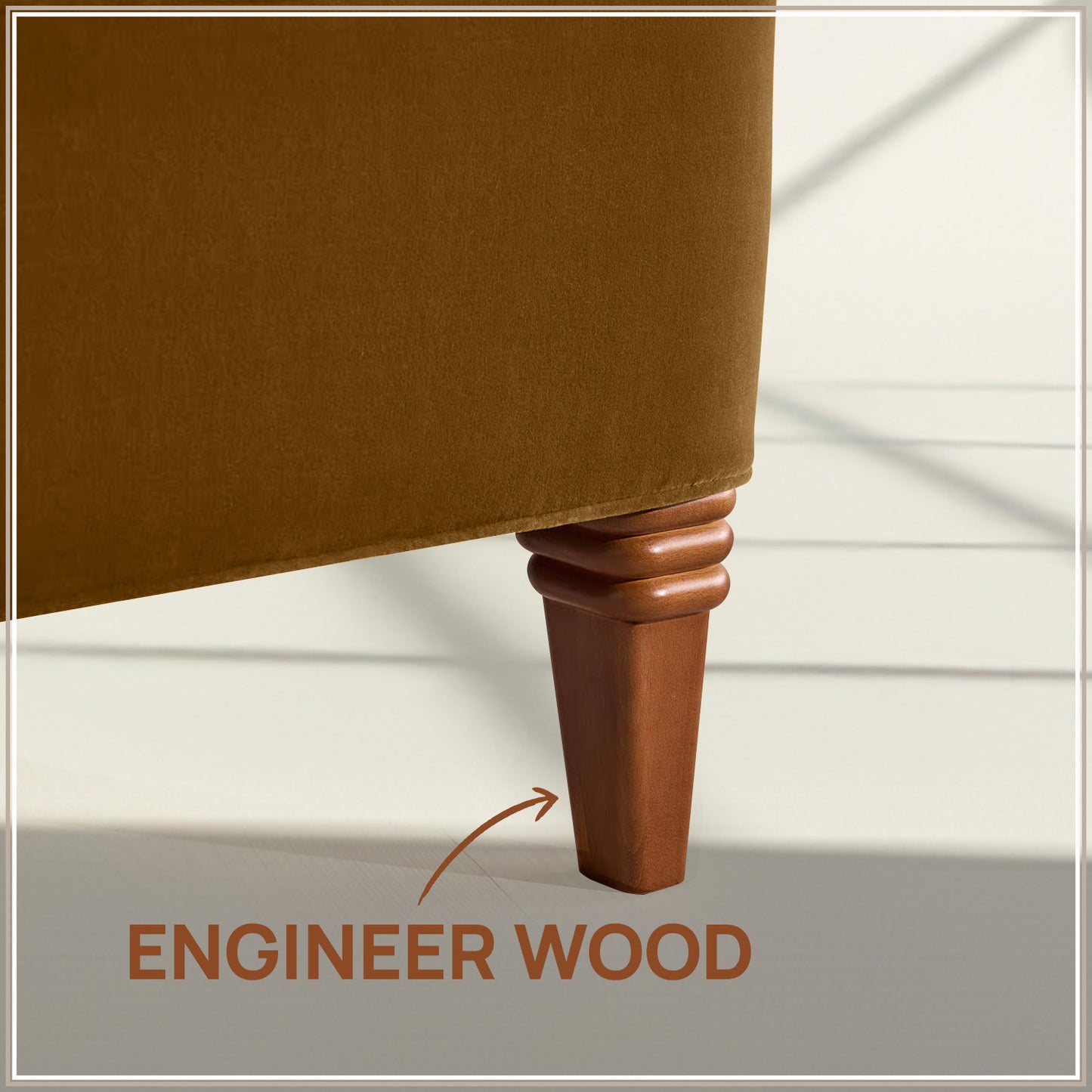 Elaris Curve Comfort King Size Bed in Mustard Velvet with Engineer Wood Frame & Hydraulic Storage