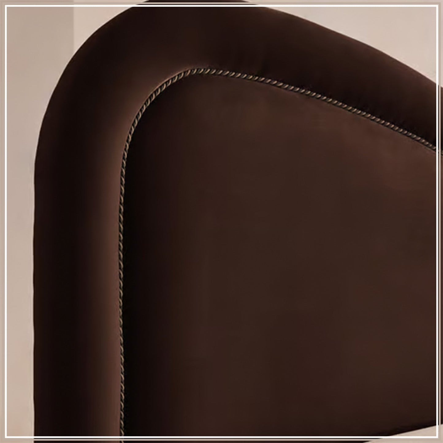Elaris Curve Comfort King Size Bed in Dark Brown velvet With Engineer Wood Frame & Hydraulic Storage