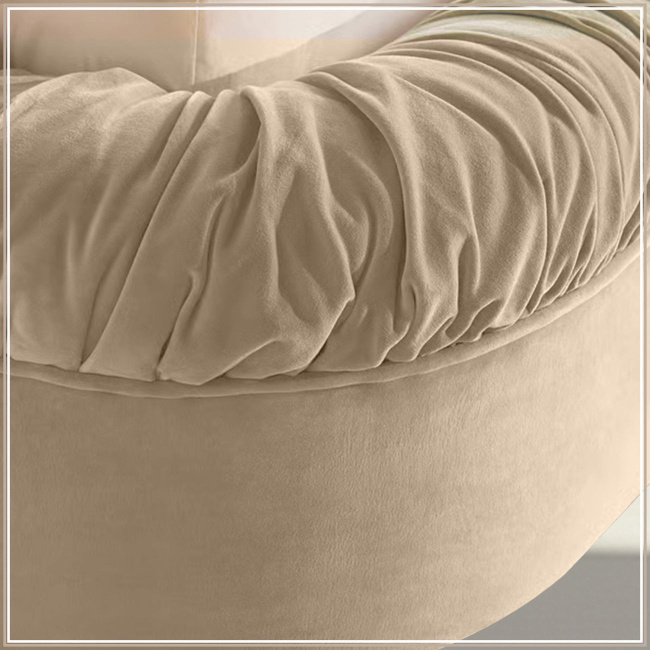 Casa Haven Relax King Size Bed in Off White Velvet with Engineered Hardwood Frame & Hydraulic Storage