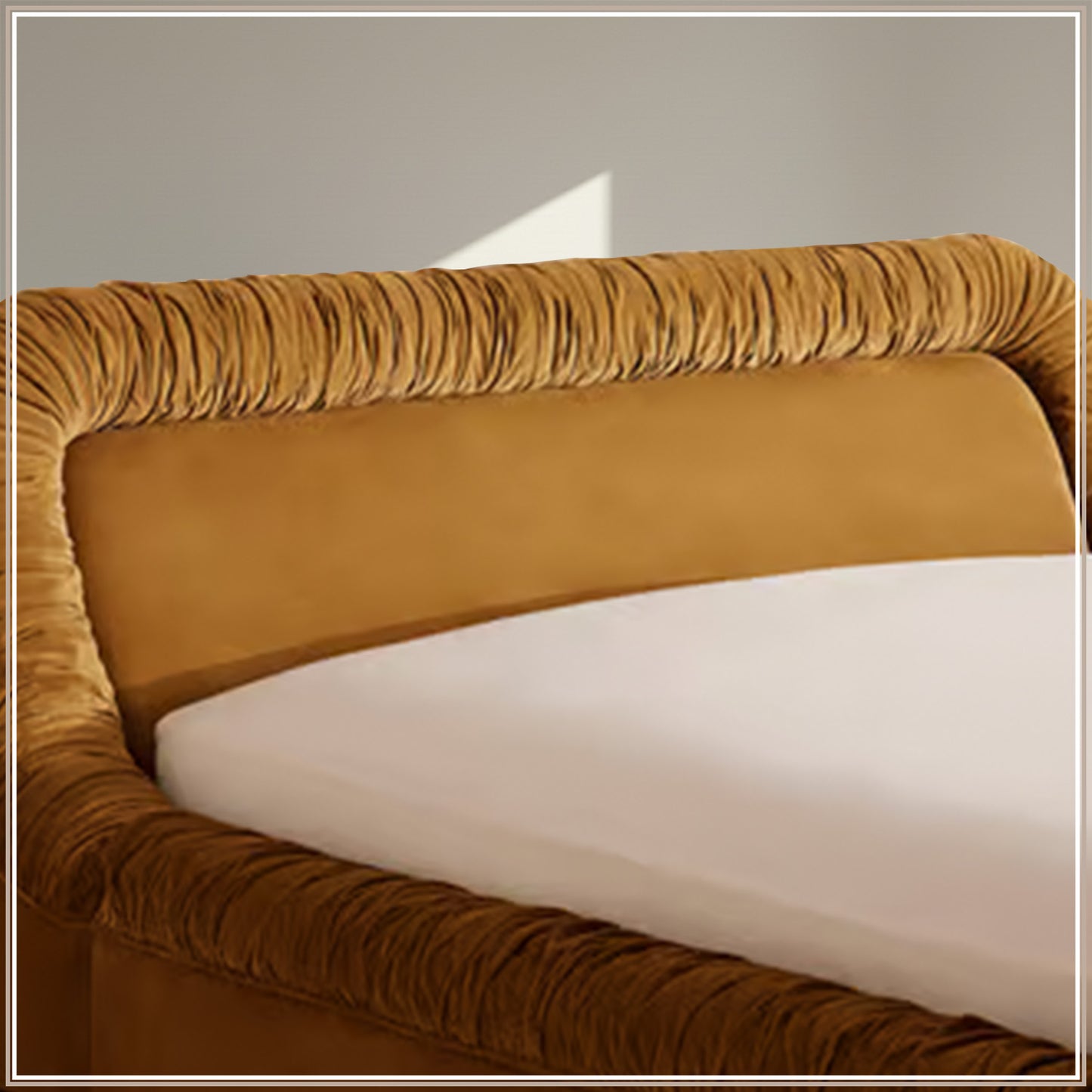 Casa Haven Relax King Size Bed in Mustard Velvet with Engineered Hardwood Frame & Hydraulic Storage