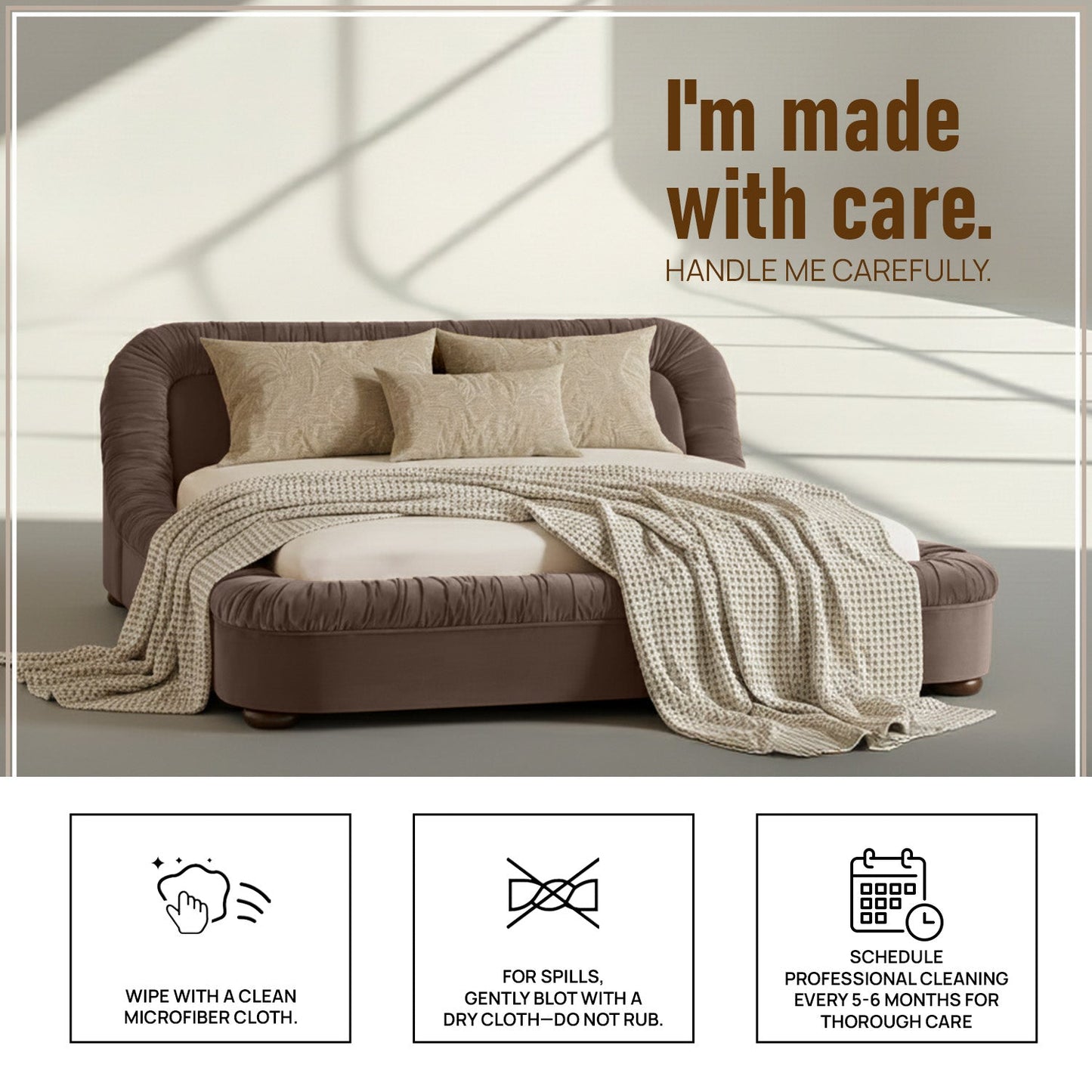 Casa Haven Relax King Size Bed in Taupe Velvet with Engineered Hardwood Frame & Hydraulic Storage