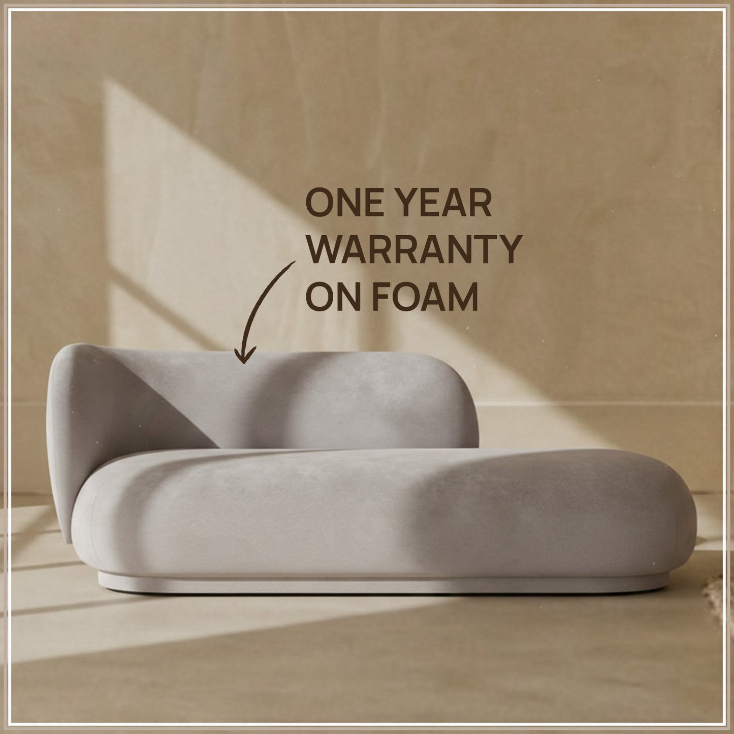 EliteElegance Velvet Two-Seater Sofa Light Grey