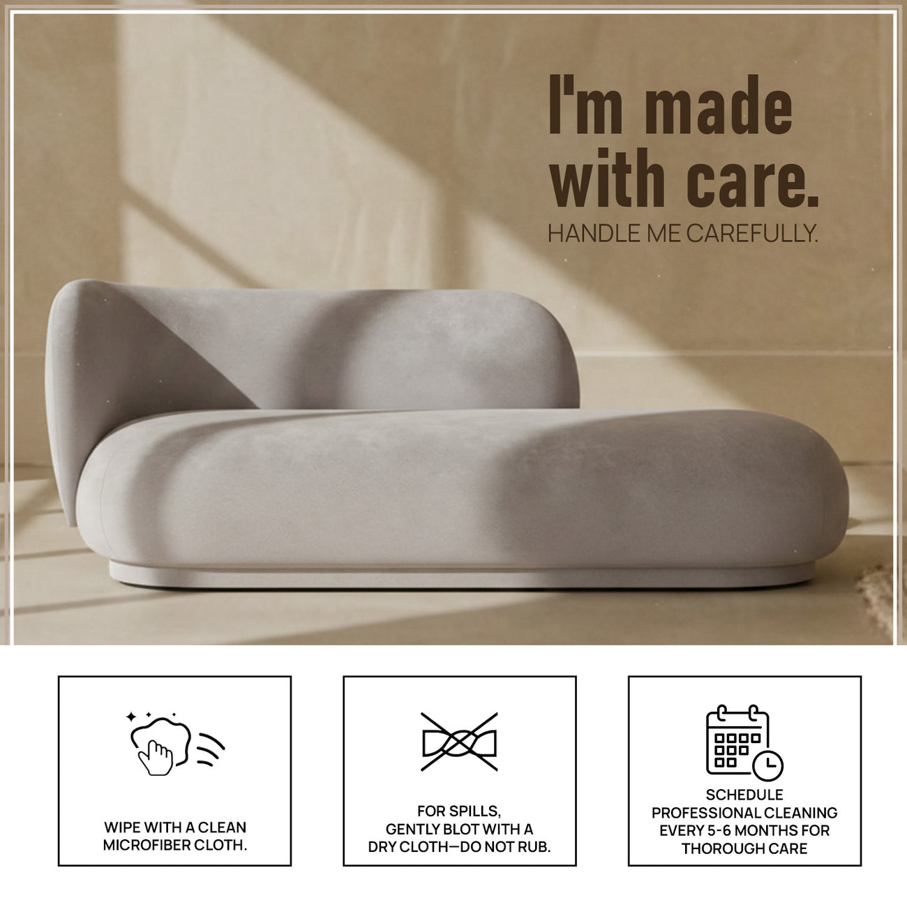 EliteElegance Velvet Two-Seater Sofa Light Grey
