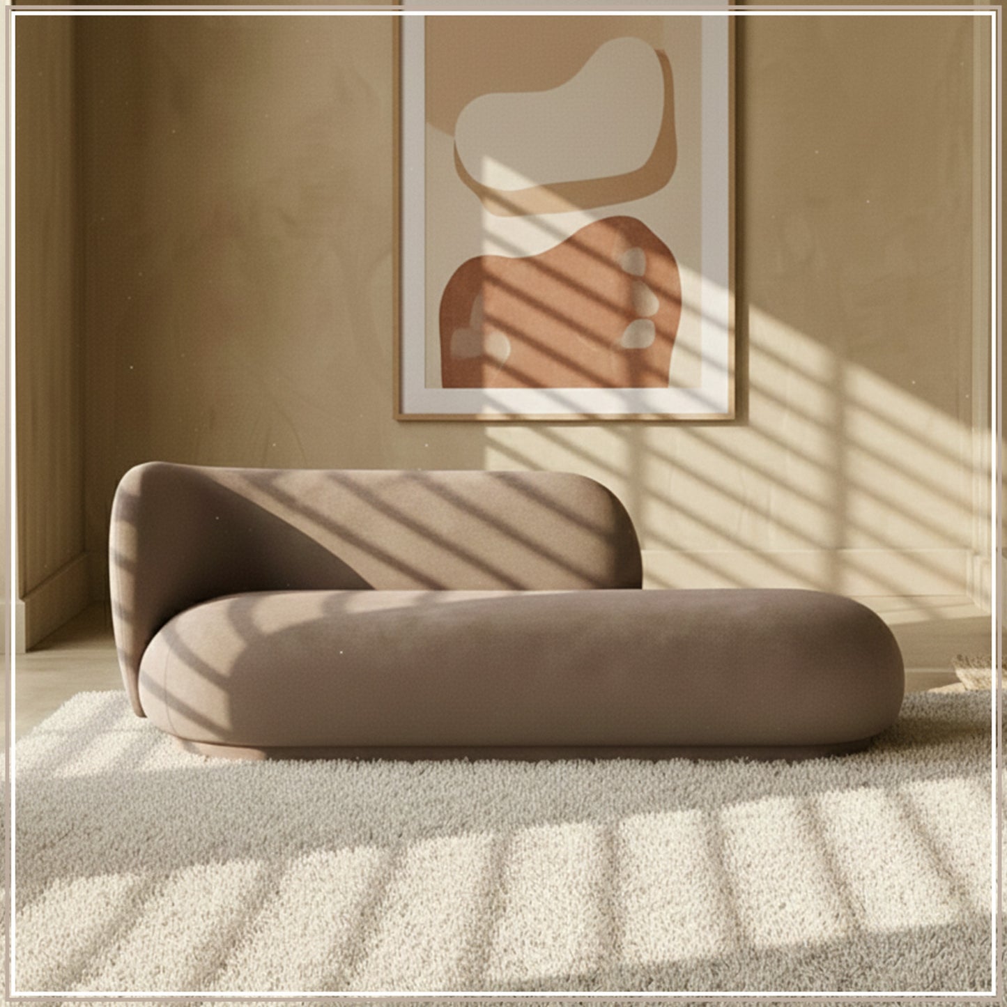EliteElegance Velvet Two-Seater Sofa Mouse Grey
