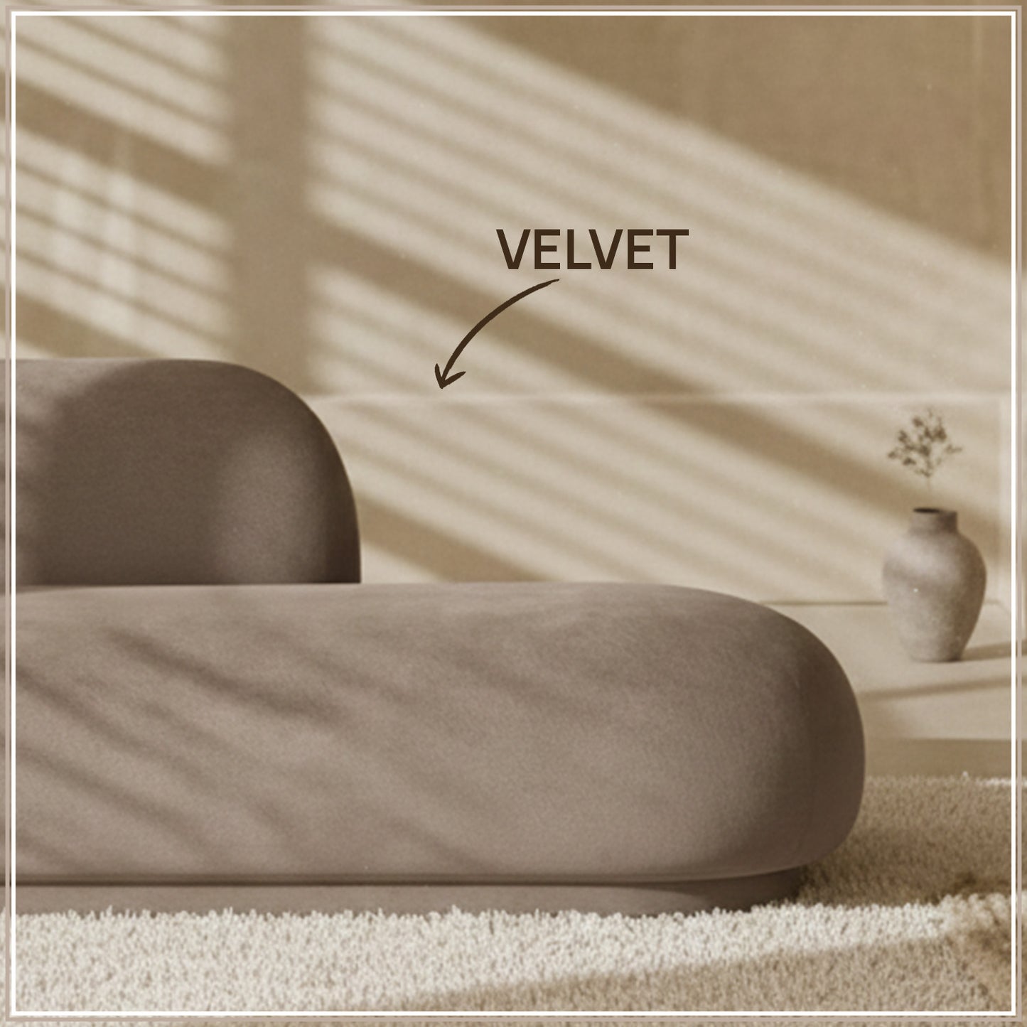 EliteElegance Velvet Two-Seater Sofa Mouse Grey