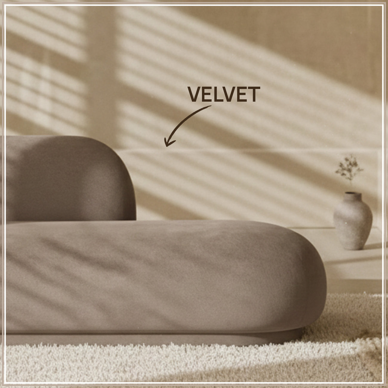 EliteElegance Velvet Two-Seater Sofa Mouse Grey