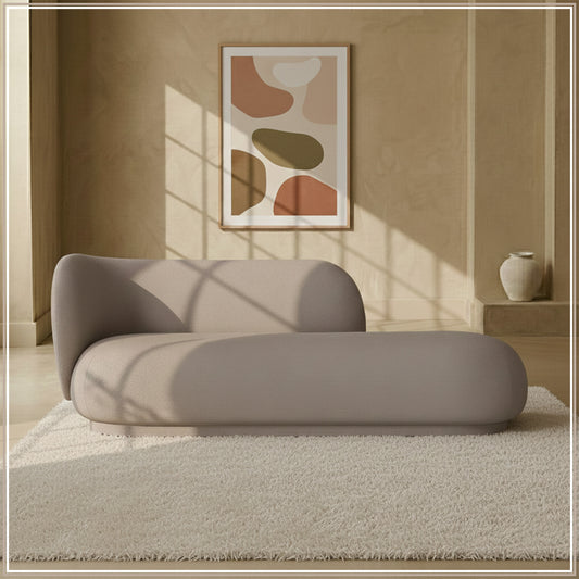 EliteElegance Suede Two-Seater Sofa Dark Grey