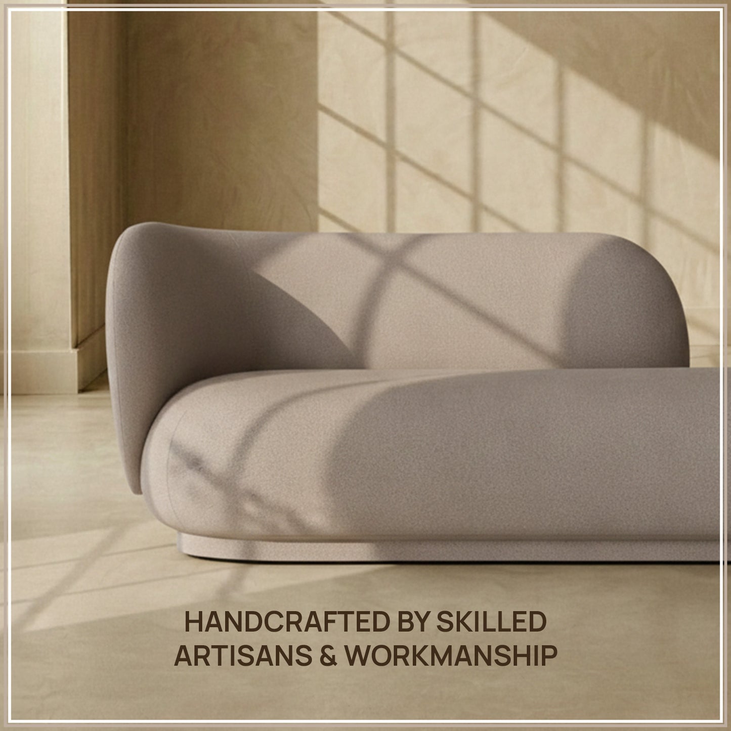 EliteElegance Suede Two-Seater Sofa Dark Grey