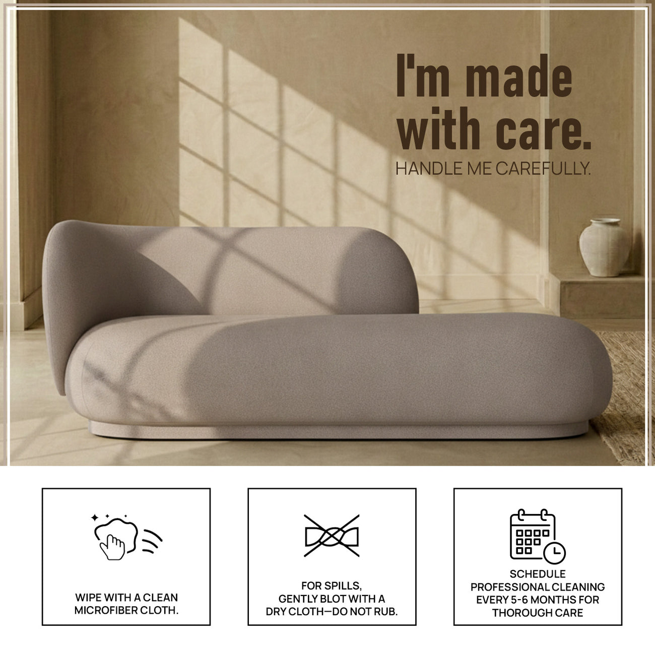 EliteElegance Suede Two-Seater Sofa Dark Grey