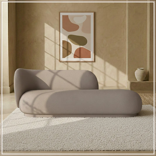 EliteElegance Two-Seater Sofa Ash Grey