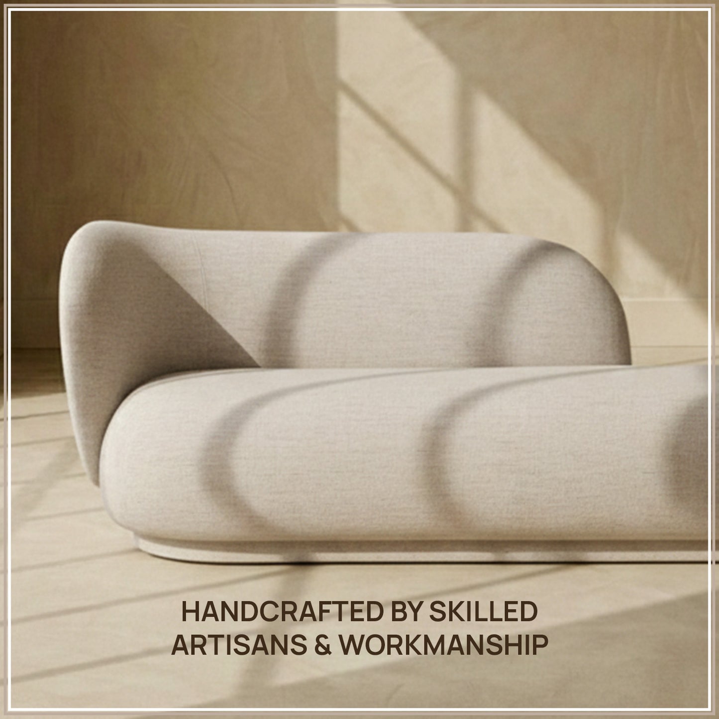 EliteElegance Two-Seater Sofa Ash Grey