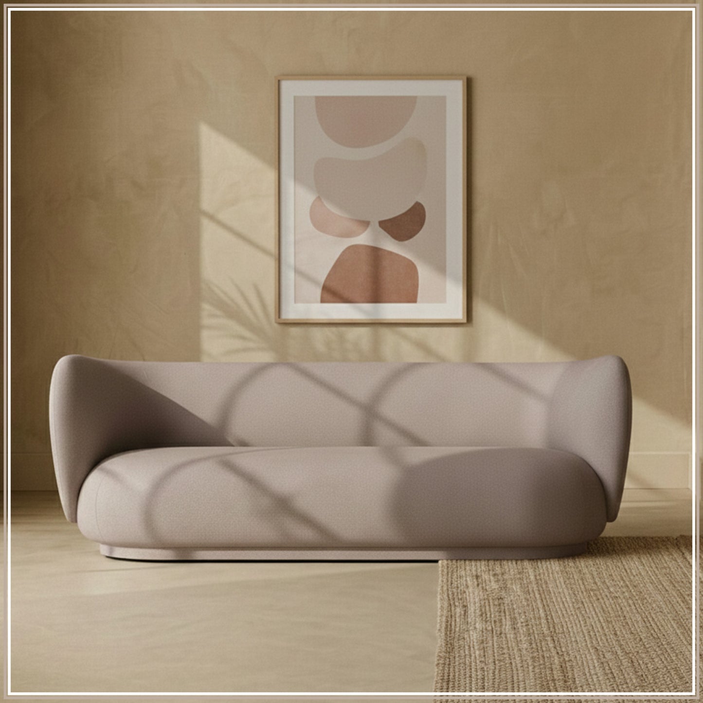 PlushPrestige Dark Grey Suede 3 Seater Sofa