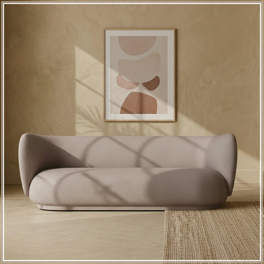 PlushPrestige Dark Grey Suede 3 Seater Sofa
