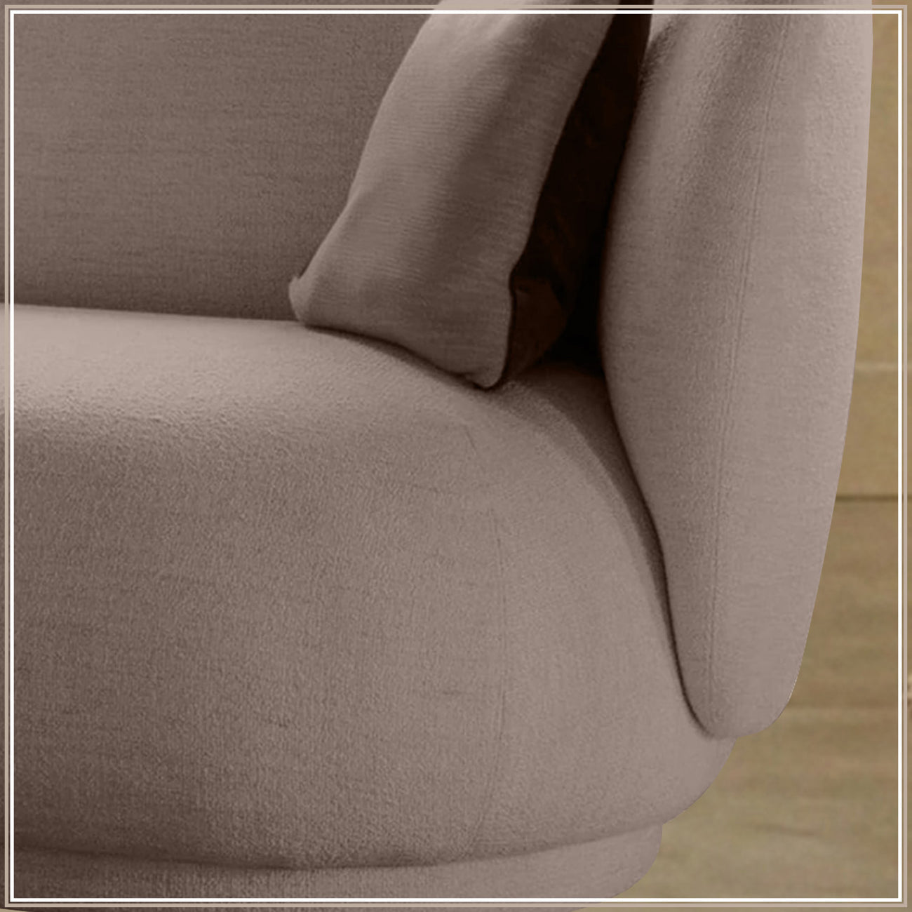 PlushPrestige Dark Grey Suede 3 Seater Sofa