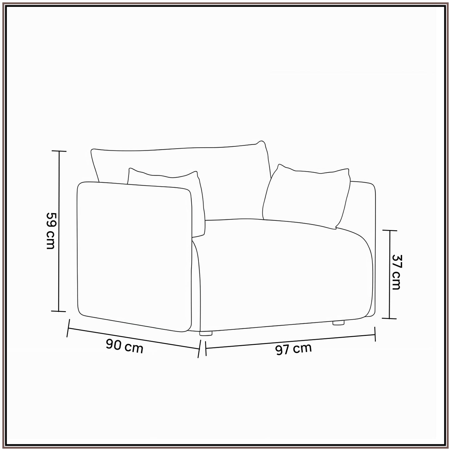 CozyChic Sand Boucle Accent Sofa