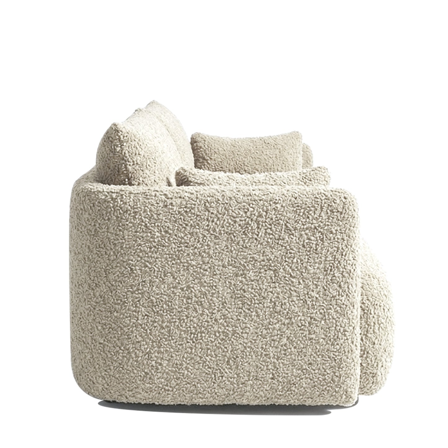 CozyChic Sand Boucle Twin Sofa