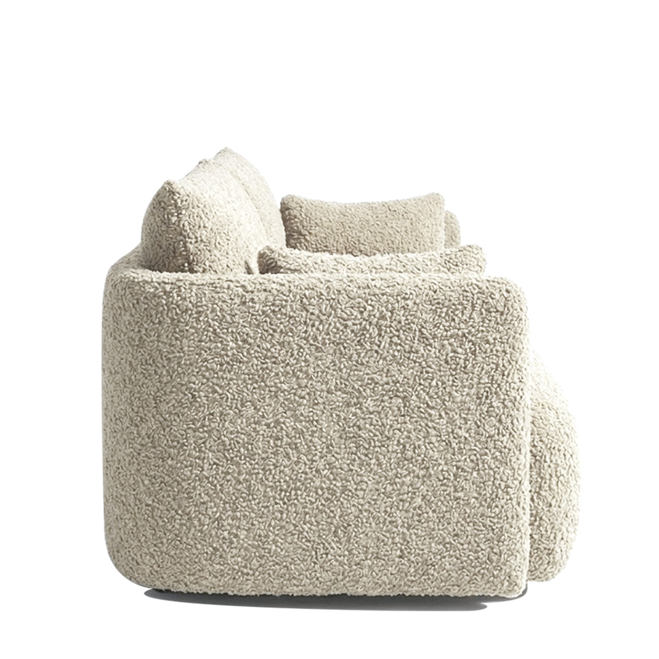 CozyChic Sand Boucle Twin Sofa