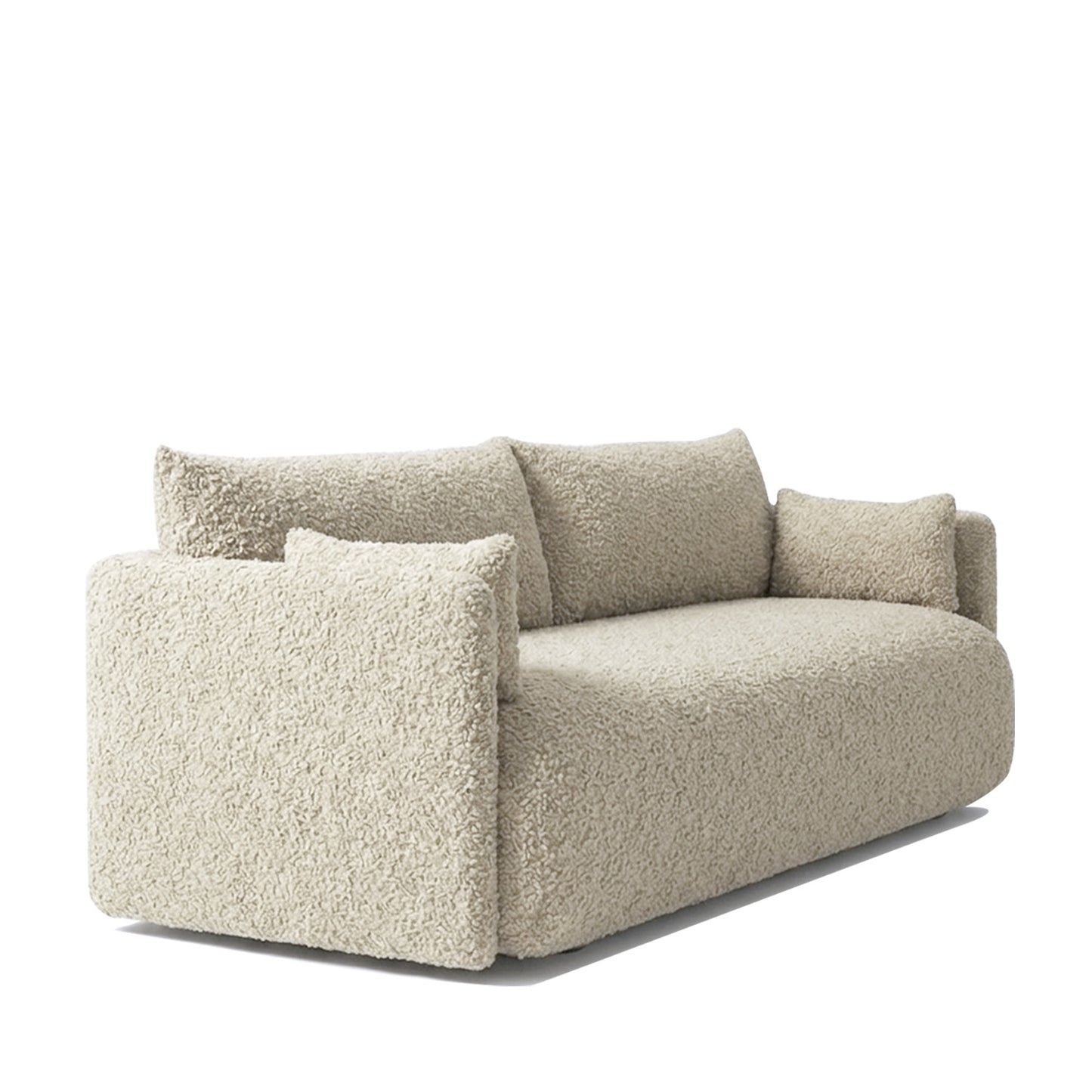CozyChic Sand Boucle Twin Sofa