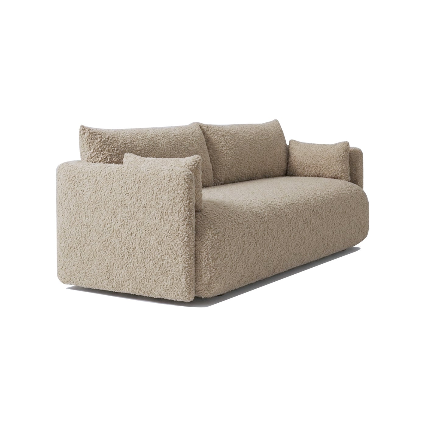 CozyChic Sand Boucle 3 Seater Sofa