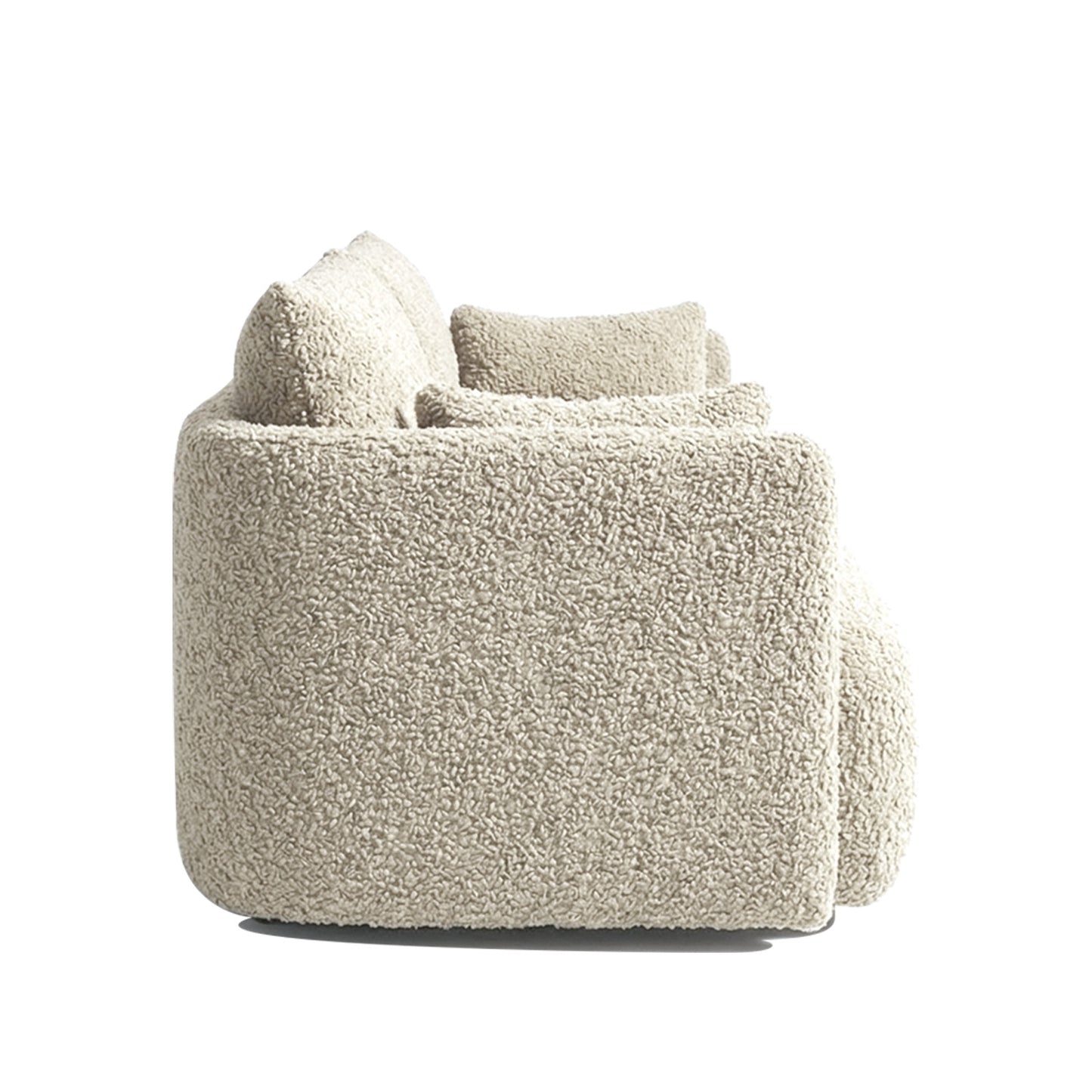 CozyChic Creme Boucle 3 Seater Sofa
