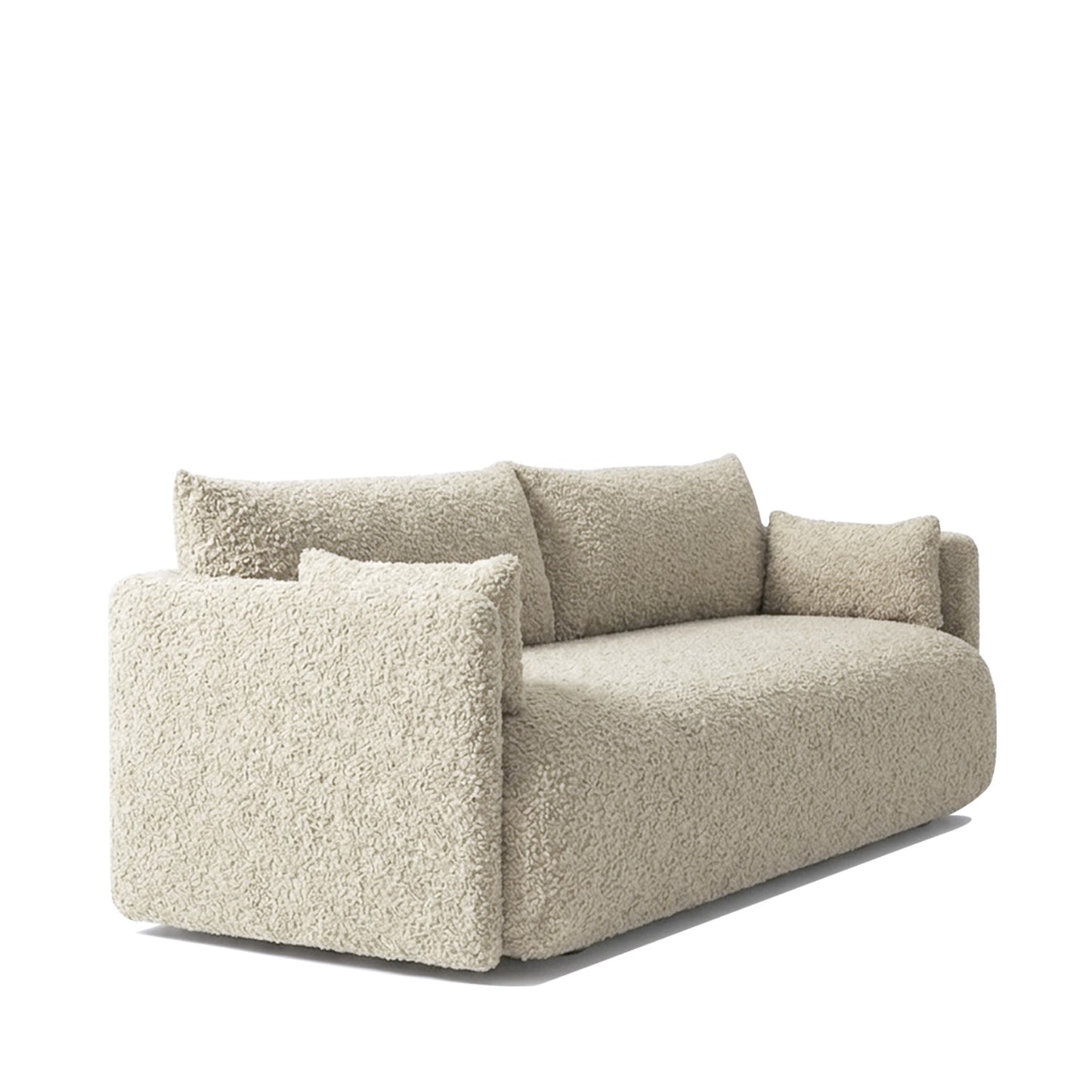 CozyChic Creme Boucle 3 Seater Sofa