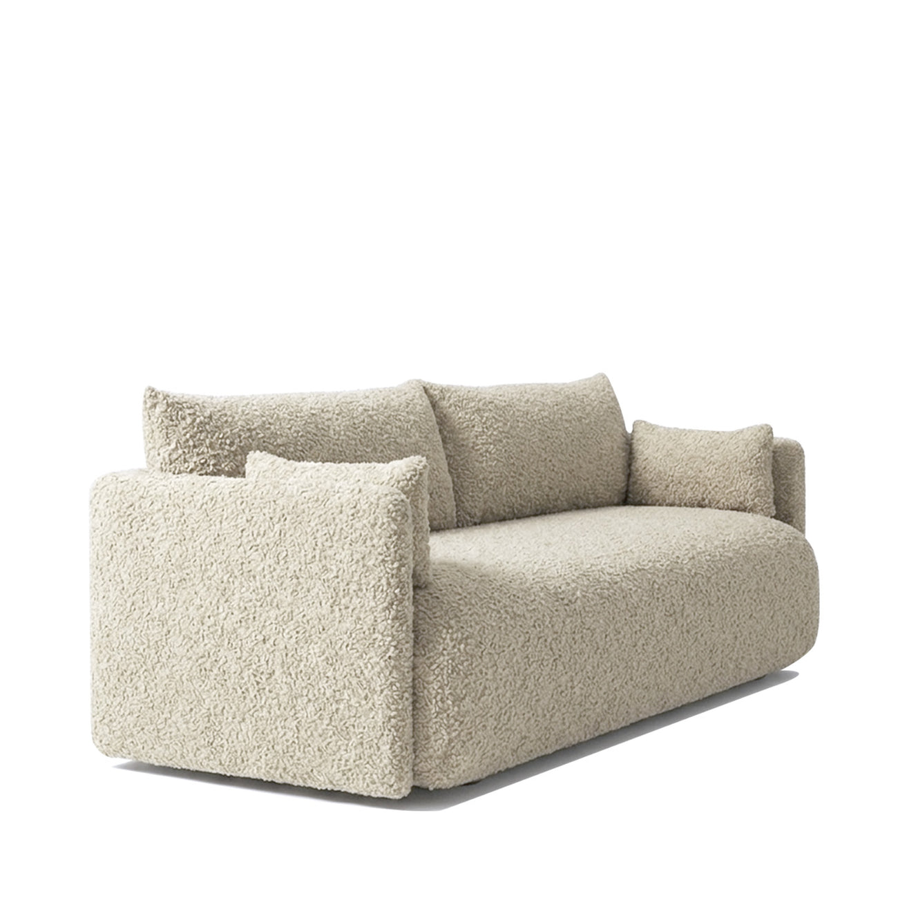 CozyChic Creme Boucle 3 Seater Sofa