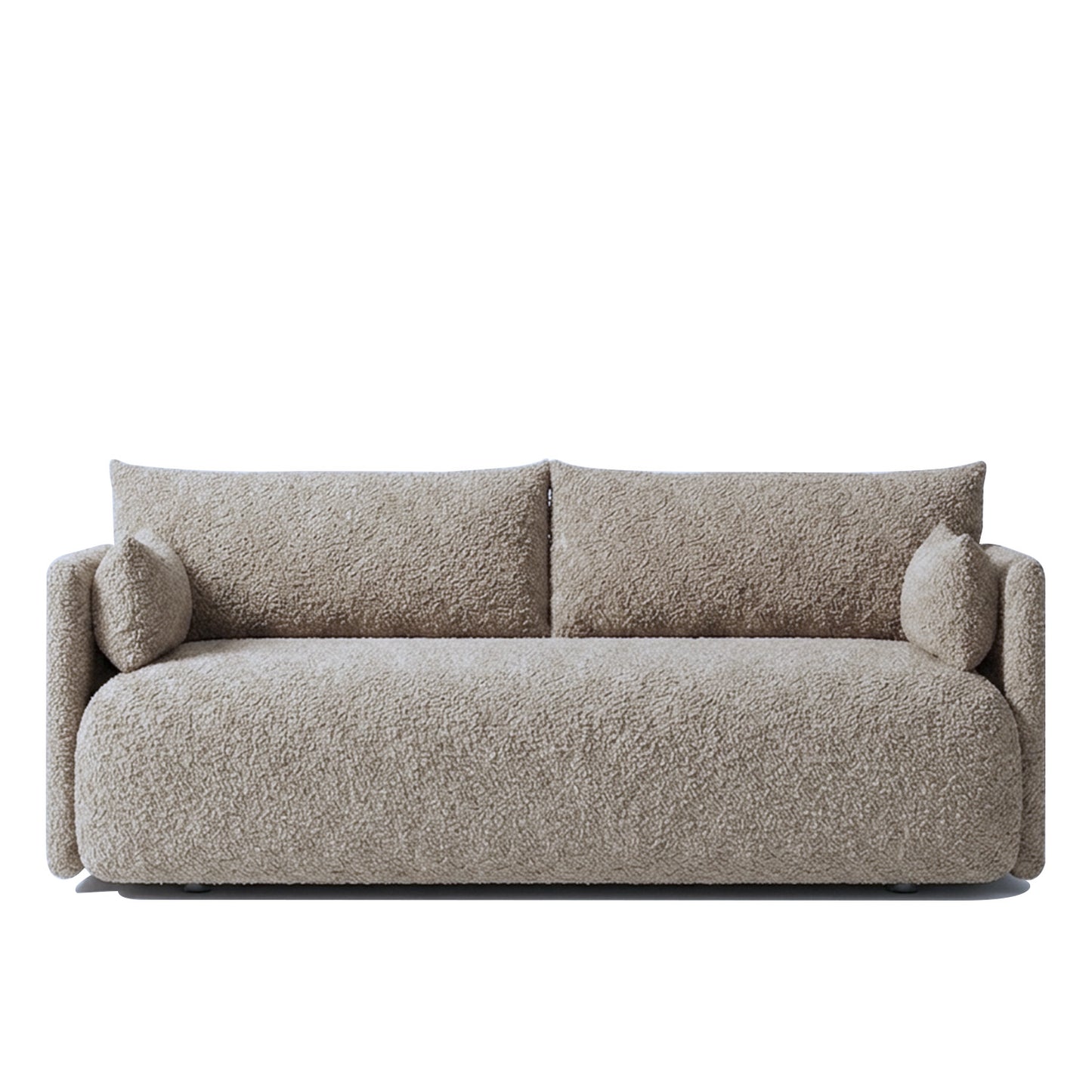 CozyChic Mouse Dark Grey Boucle 3 Seater Sofa