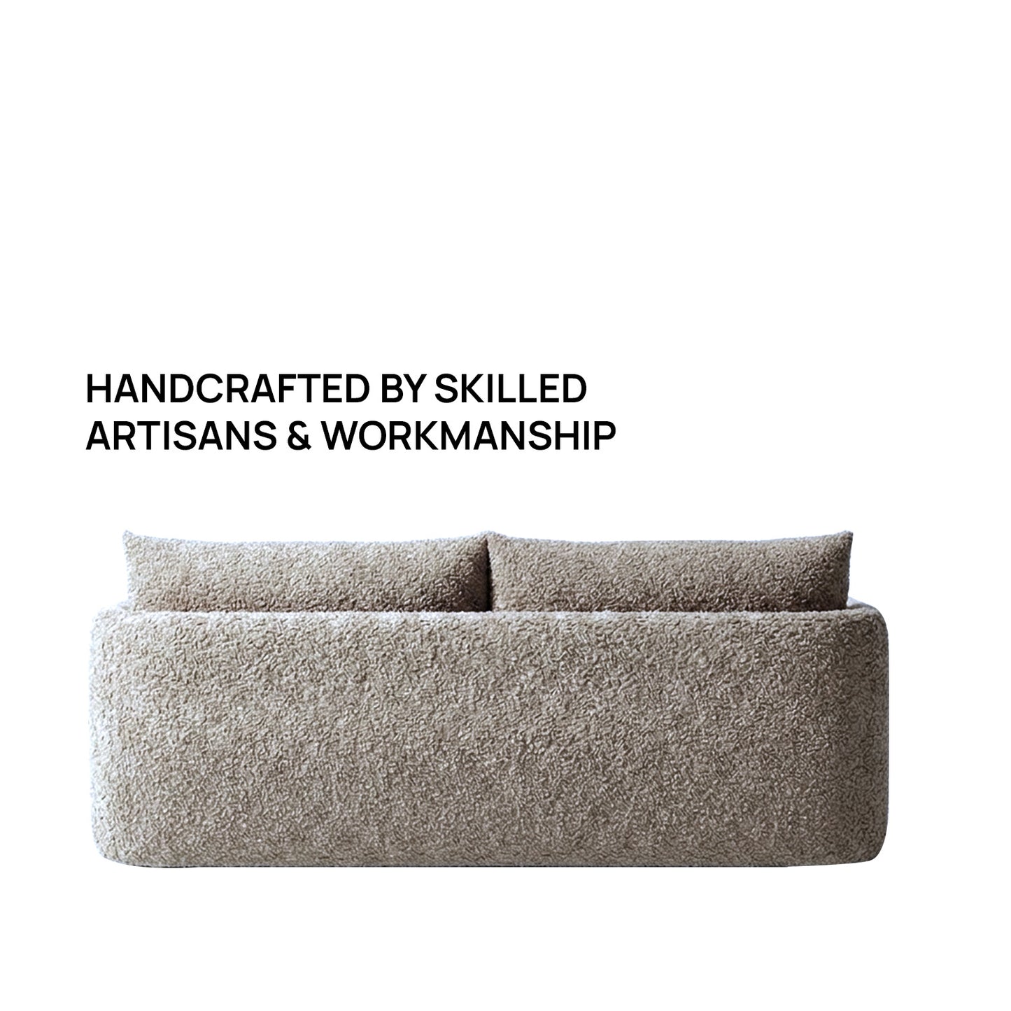 CozyChic Mouse Dark Grey Boucle 3 Seater Sofa