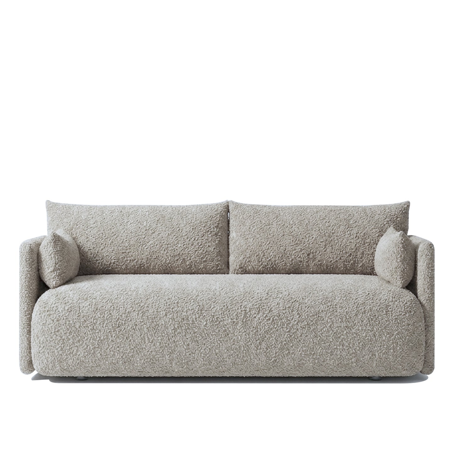 CozyChic Ash Grey Boucle 3 Seater Sofa