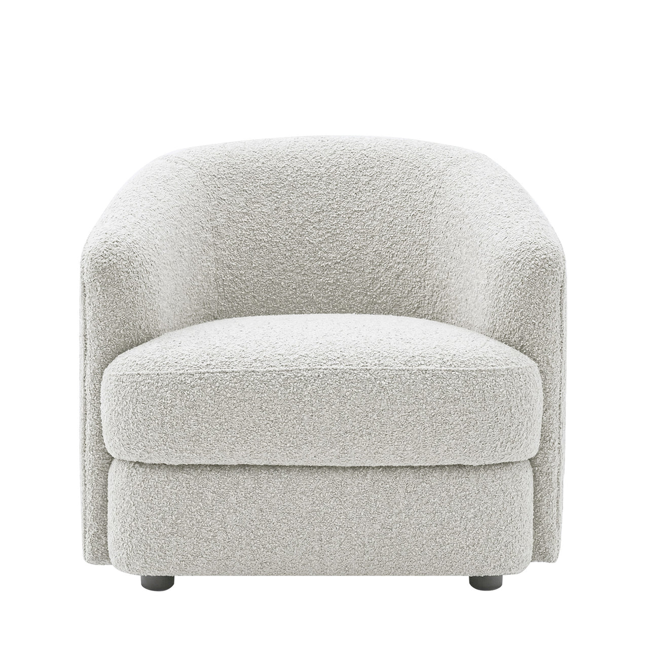 ElegantEnsemble Dark Grey Boucle Sofa