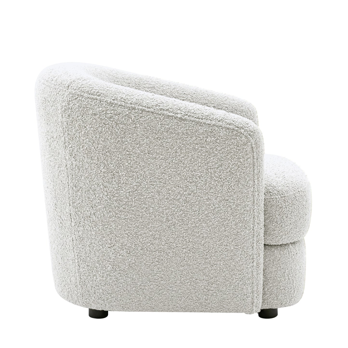 ElegantEnsemble Dark Grey Boucle Sofa