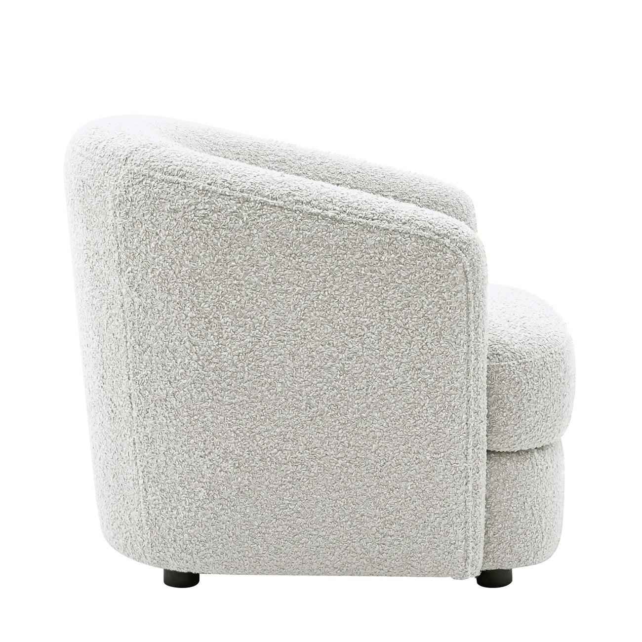 ElegantEnsemble Dark Grey Boucle Sofa