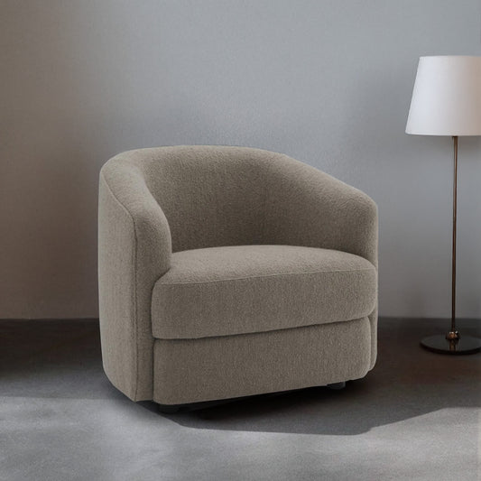 ElegantEnsemble Mouse Grey Boucle Sofa